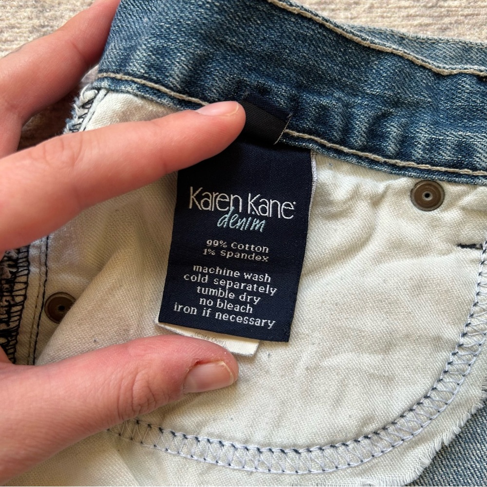 Karen Kane Denim Mini Skirt - Picture 4 of 4